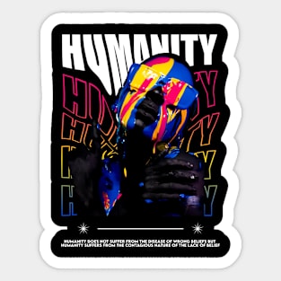 Humanity suffers Sticker